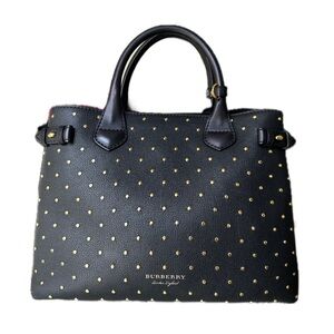 Burberry Black Tote with Gold Accents